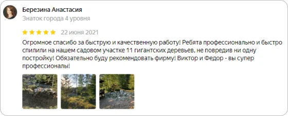 Отзыв клиента