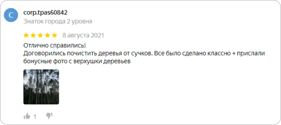 Отзыв клиента